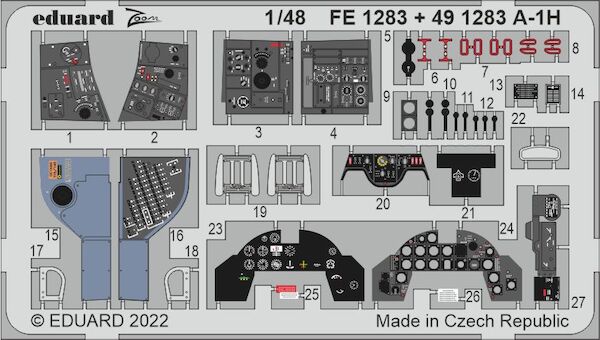 Detailset Douglas A1H Skyraider Interior (Tamiya) fe1283