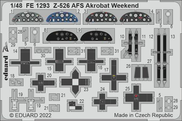 Detailset Zlin Z526AFS Akrobat (Eduard- Weekend) FE1293