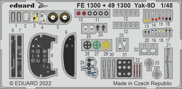 Detailset Yakovlev Yak9D (Zvezda) FE1300