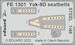 Detailset Yakovlev Yak9D Seatbelts (Zvezda) FE1301