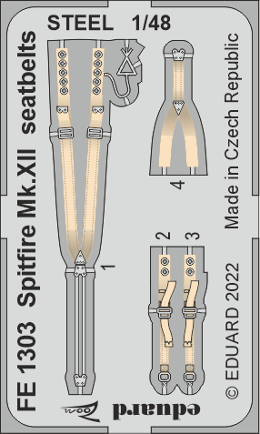 Detailset Spitfire F. MKXII Seatbelts Airfix) FE1303