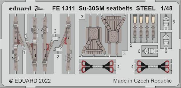 Detailset Sukhoi Su30SM Flanker -seatbelts- Great Wall Hobby) FE1311