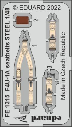 Detailset F4U-1A Corsair Seatbelts (Hobby Boss) FE1315