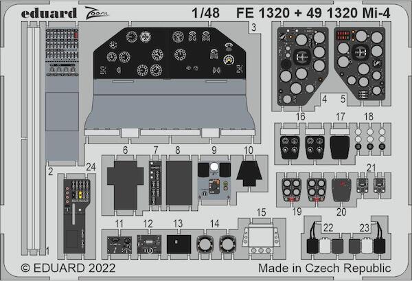 Detailset Mil Mi4 'Hound' Interior (Trumpeter) FE1320
