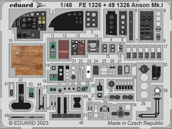 Detailset Avro Anson MKI Interior Airfix)  FE1326