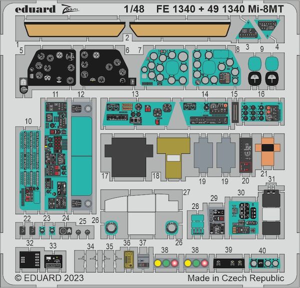 Detailset Mil Mi8MT "Hip" Interior (Zvezda)  FE1340