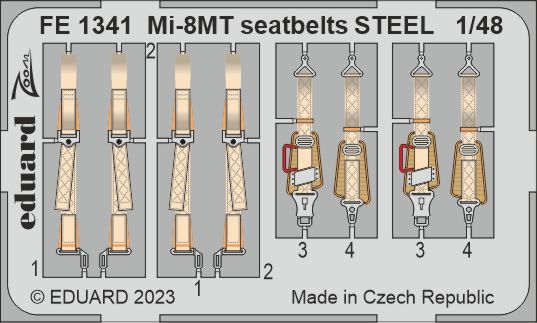 Detailset Mil Mi8MT "Hip" Seatbelts (Zvezda)  FE1341