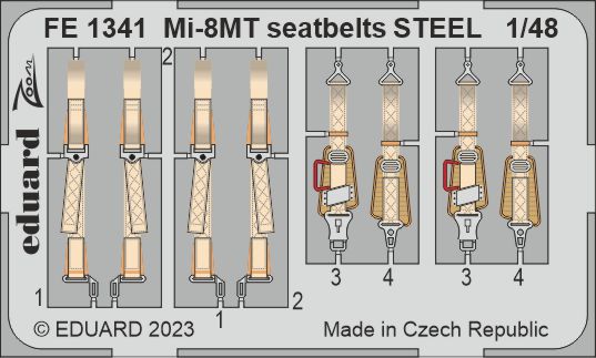 Detailset Mil Mi8MT "Hip" Seatbelts (Zvezda) FE1341