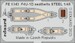 Detailset Vought F4U-1D Corsair Seatbelts (Hobby Boss) FE1343