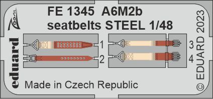 Detailset Mitsubishi A6M2b Zero Seatbelts (Academy) FE1345