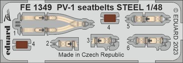 Detailset Lockheed PV1 Ventura Seatbelts (Academy/Revell) FE1349