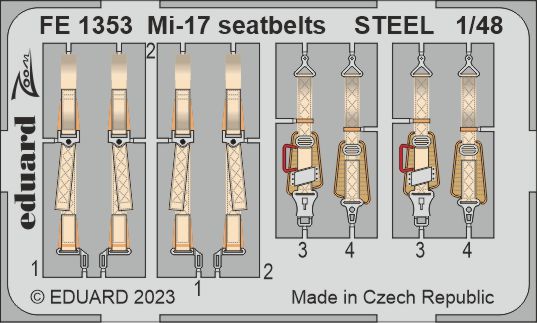 Detailset Mil Mi17 Hip Seatbelts (AMK) FE1353