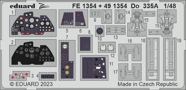 Detailset Dornier Do335A Interior (Tamiya) FE1354