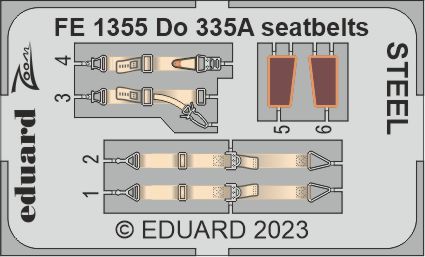 Detailset Dornier Do335A Seatbelts (Tamiya) FE1355