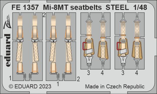 Detailset Mil Mi8T Hip Seatbelts (Trumpeter) fe1357