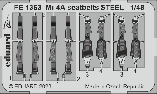 Detailset Mil Mi4A Seatbelts (Trumpeter)  FE1363