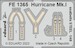 Detailset Hawker Hurricane MKI Seatbelts (Hobby Boss) FE1365