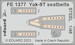 Detailset Yakovlev Yak 9T Seatbelts (Zvezda) fe1377