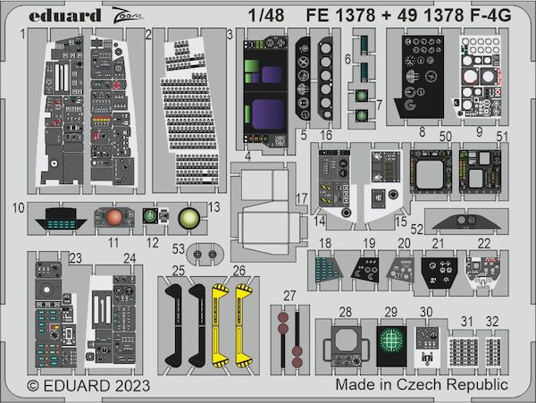 Detailset F4G Phantom Interior (Meng)  FE1378