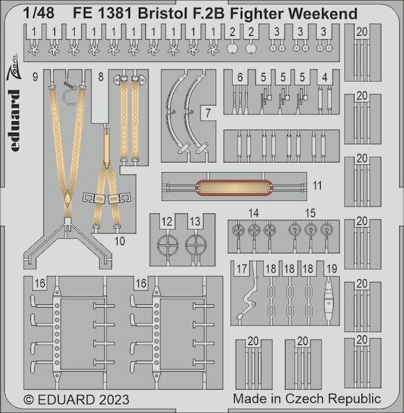 Detailset Bristol F2B Fighter (Eduard Weekend)  FE1381