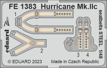 Detailset Hurricane Mk. IIc seatbelts STEEL (Arma Hobby) FE1383