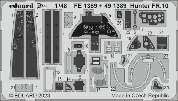 Detailset Hunter FR.10 (Airfix)  FE1389