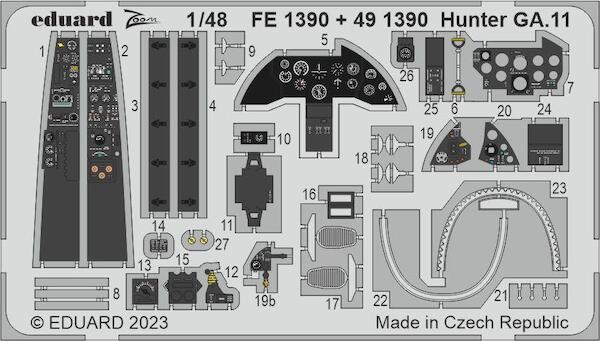 Detailset Hunter GA.11 (Airfix) FE1390