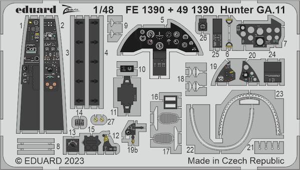 Detailset Hunter GA.11 (Airfix)  FE1390