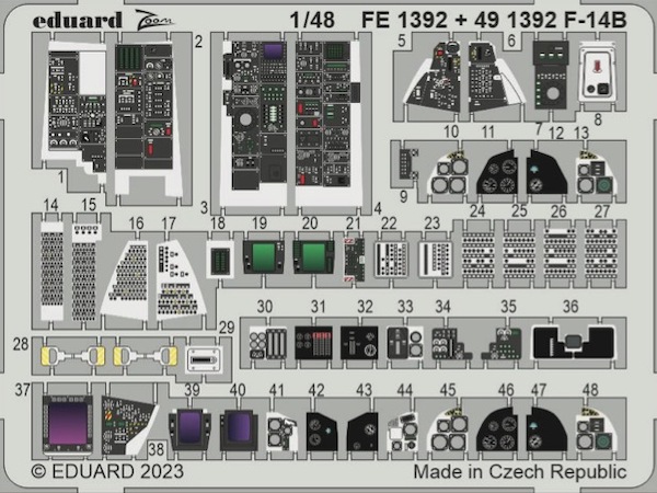 Detailset Grumman F14B Tomcat (Great Wall) FE1392