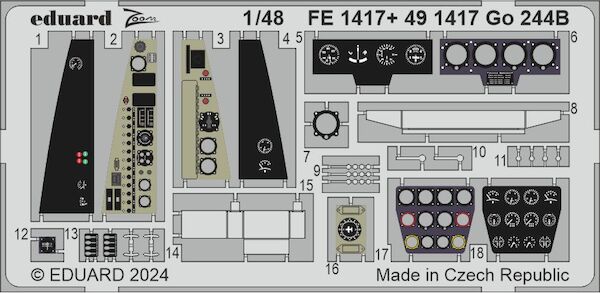 Detailset Gotha Go244 Interior(ICM)  FE1417