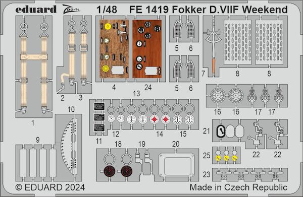 Detailset Fokker DVIIF (Eduard - Weekend) FE1419