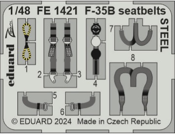 Detailset F35B Lightning II Seatbelts (Tamiya)  fe1421