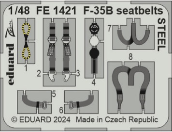 Detailset F35B Lightning II Seatbelts (Tamiya) fe1421