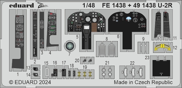 Detailset Lockheed U2R Dragon cockpit (Hobby Boss) FE1438