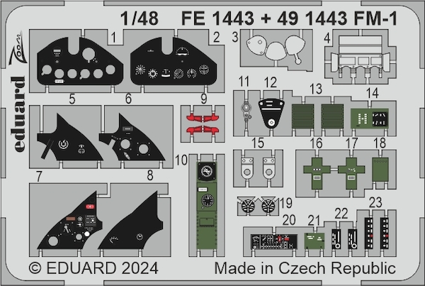 Detailset General-Motors FM-1 Wildcat Interior (Tamiya) FE1443