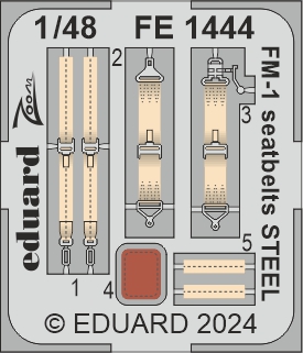 Detailset General-Motors FM-1 Wildcat Seatbelts (Tamiya)  FE1444