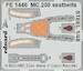 Detailset Macchi MC200 Saeta Seatbelts (Italeri) FE1448