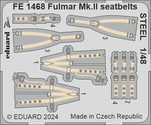 Detailset Fairey Fulmar MKII Seatbelts (Trumpeter) FE1468