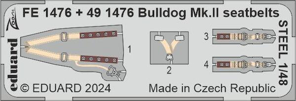 Detailset Bristol Bulldog MKII Seatbelts (Airfix) FE1476