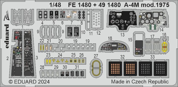 Detailset A4M Skyhawk Mod.1975 interior (Magic Factory) FE1480