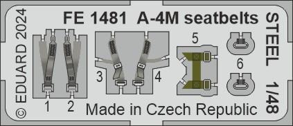 Detailset A4M Skyhawk Seatbelts (Magic Factory) FE1481