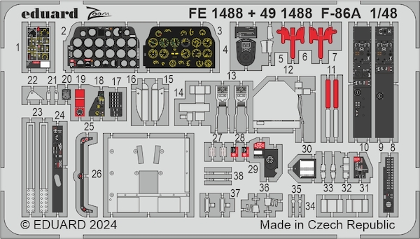 Detailset F86A Sabre Interior (Clearprop)  FE1488