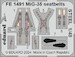 Detailset Mikoyan MiG35 Fulcrum Seatbelts (Hobby Boss) FE1491