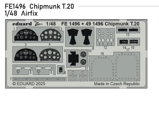 Detailset DHC1 Chipmunk T20 Interior (Airfix) FE1496