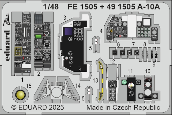 Detailset A10A Thunderbolt II interior (Great Wall Hobby)  FE1505