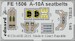 Detailset A10A Thunderbolt II Seatbelts (Great Wall Hobby) FE1506