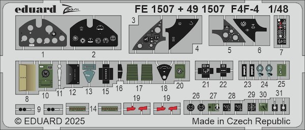 Detailset F4F-4 Wildcat Seatbelts (Academy) FE1508