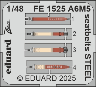Detailset Mitsubishi A6M5 (Mitsubishi ) Zero Seatbelts (Eduard) FE1525