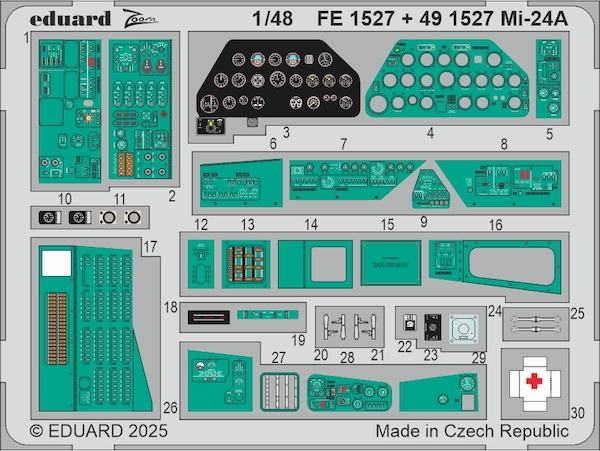 Detailset Mil Mi24A Hind Interior (Trumpeter) FE1527