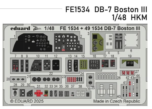 Detailset Douglas DB7 Boston III Interior (Hong Kong Models)  FE1534